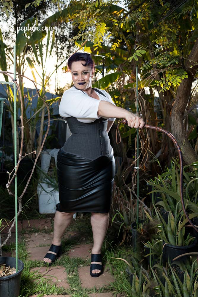Giselle Whip Corset Leather Skirt 7